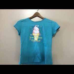 Blue Kids Ice Cream Shirt